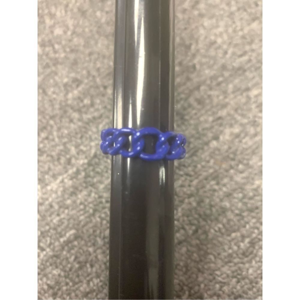 Blue Chainlink Ring